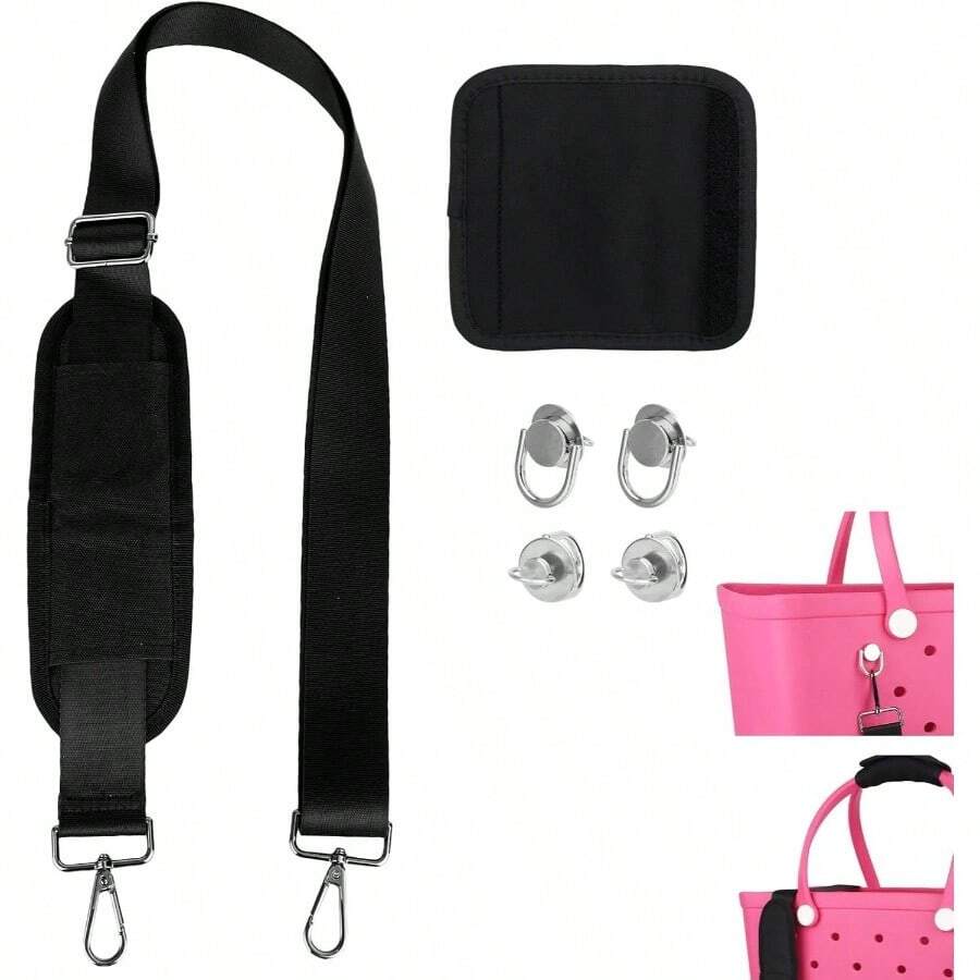 Adjustable Bag Strap Wrap, Detachable Padded Shoulder Strap Bogg Bags In XL Medium Sizes - màu đen - Xem 1
