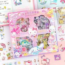 100张可爱卡通贴纸套装，文具贴纸，创意DIY剪贴簿用品，学生适用 - 彩色 - 查看 1