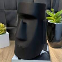 Latest Trending New Creative Multifunctional Pen Holder Eyeglass Rack Office Desk Pen Cup Student Organizer Moai Statue Decor - Birthday Gift - Christmas Gift - Party Gift - Best Gift - Easter Gift - Multicolor - View 6