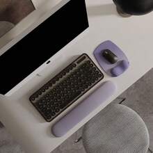 ErgoFlow Gel Wrist Rest  Pad - Ergonomic Cushion For Desk, Cute Aesthetic Computer Decor For Women; Small Pad Mat&Laptop Pads - Office, Home Support&Ergo Accessories Supplies(06Purple Ombre) - 06紫色漸層色 - 查看 3