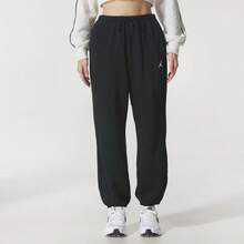 Nike Jordan 女款宽松休闲训练裤 - 黑色 - 查看 1