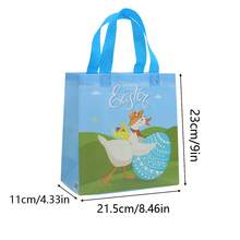 25PCS Easter Gift Package Bags, Tote Bag Packs, Rabbit Easter Egg Element Gift Bags, 9 Inches X8.5 Inches X4.3inches, Retail Store Bags, Shopping Mall Bags, Suitable For Party Supplies Such As Anniversaries, Birthdays, Anniversaries, Etc - Multicolor - View 3