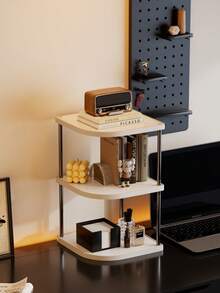 1pc Folding Storage Rack, Coffee Table Shelf, Bedside Cabinet, Tatami Mat Tea Table, Sofa Side Table