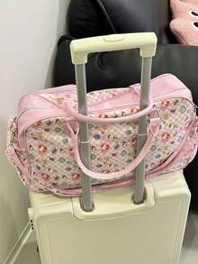 SANRIO Túi du lịch cỡ lớn Hello Kitty, túi đựng đồ du lịch cuối tuần cho nữ, túi xách tay gấp gọn dùng trên máy bay, quà tặng cho bé gái/kỳ nghỉ/Giáng sinh. - Nhiều màu - Xem 3