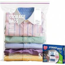 5 Gallon Zipper Lock Storage Bags, 18 Inchx24 Inch, Reusable Large Size Plastic Freezer Bag With Zipper Food, Clothing, Travel, Moving, BPA - 2 - Mil Thick - 5Gallon-10PCS - View 2