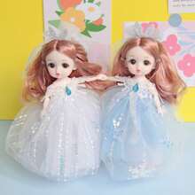 Fashionable & Creative Sapphire Princess Bride Doll, Collectible Ornament & Gift - Multicolor - View 4