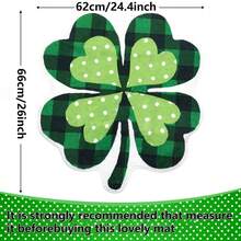 St. Patrick's Day Bathroom Mat, Clover Bath Mat, Non-Slip Farmhouse Style Irish Clover Bathroom Doormat, Shower Tub Carpet, Home Decor - Multicolor - View 12