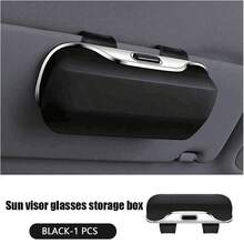 Universal Car Visor & Dashboard Fashion Glasses Holder – One-Handed Quick Access, Scratch-Resistant & Shockproof Case, Heat/Cold Resistant, Easy Install, Great Gift For Drivers, Dads & Father's Day - A - View 11