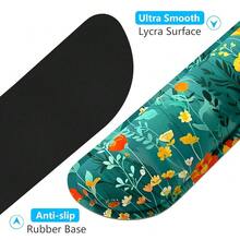 Enlarge Keyboard Wrist Rest Pad, Memory Foam Set Wrist Cushion Support For Easy Typing & Pain Relief,  Wrist Pad, Anti-Slip Wrist Support For Gaming, Computer, Office, Forest Flowers - GentleForestFlowers - View 6