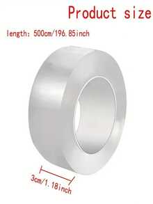 1卷硅胶厨房浴室防水胶带，厨房接缝密封条，透明防水条，浴室马桶缝隙角线胶带，适用于厨房、浴室、水槽、瓷砖、台面、管道 - 粘合光滑耐用，无缝修补，水槽密封，浴室密封，水槽缝隙密封，耐用材料，是家庭和餐厅的理想选择。 - 無色 - 查看 5