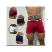 Set Of 10 Men's Boxer Briefs In Plain Microfiber. - 彩色 - 查看 4
