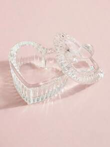 Klimonla 1pc Heart Shaped Nail Art Pen Cleaning Cup,Nail Supplies,Nail Tools,Nail Art Tools,Back To School,Nails,Nail Tools For Press On Nails - Clear 2 - 查看 3