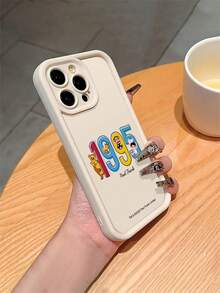 Ốp điện thoại Paul Frank bằng tre màu be, bảo vệ toàn thân với nắp che camera, có họa tiết khỉ, hươu cao cổ, thỏ và các chữ số, thiết kế mới, tương thích với iPhone 13/14/15/16 Pro Max. - Nhiều màu - Xem 3