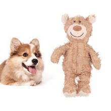 Interactive Teddy Bear Dog Toy, Durable Chew Toy, Yellow, Fun To Play With