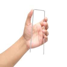 6" GALVANISED Metal Pegs - Silver - View 10