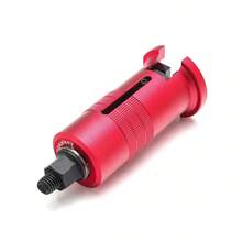 Key Cylinder Lock Puller, Lock Claw Puller Group, Crank Broken For Disassembly, Replace Locksmith Tool With 4.2/4.8/5.5mm Screws - Red - View 2