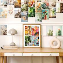 50pcs Vintage Retro Cartoon Poster Set, Creative Design, Matte Finish With English Text, Office Daily Decor, Room Desktop Personalized Decoration - Sets - View 11