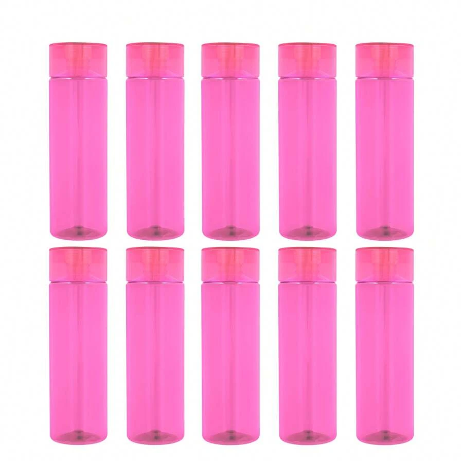 PromoClick Paquete de 10 Cilindros de Plástico con Tapa Enroscable y Cuerpo de Color - Rosa Fucsia - Ver 1