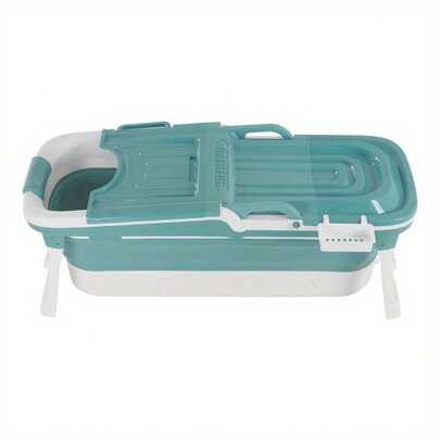 Bathroom Plastic Tub Foldable Bath Tub Adult Freestanding Hot/ Ice Tub Bathing Soaking Tub Home Steam Sauna Spa Tub 151.99*62.0*54.0cm