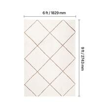 Indoor Plush Area Rugs, 6 X 9 Ft Plush Carpet, Area Rugs Furry With Long Plushs Pile, Thick & Durable High-Pile Rug For High-Traffic Areas, Bedroom, Non-Shedding & Non-Slip Backing, Beige - Beige 6 X 9 Ft - View 2