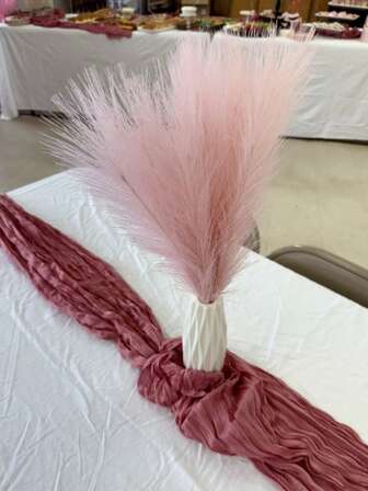 10 st. 21 tum höga fluffiga konstgjorda pampasgräs, bohemiska dekorationsvassar för vasfyllning, hemkök, bondgårdsdekor, rumsdekoration, bröllopsfestdekoration (rosa), lämplig för mors dag, alla hjärtans dag, födelsedag, examen, vår och höst