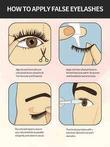 MAANGE 7 Pairs Of Natural Mixed Styles Full Strips False Eyelashes, Thick Curling Fluffy Eyelashes For Party Use Manga Eyelashes, Cat Eye Travel Essentials - 黑色 - 查看 9