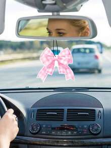 5个可爱粉色蝴蝶结樱桃造型车载香氛挂件，可悬挂于车内，营造清新香氛氛围，适合女性和青少年，可作后视镜/车内装饰，亦可作车内配件或出风口夹式香氛，是圣诞节/情人节的理想礼物，香味可持续30天。 - 彩色 - 查看 20