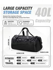 Large Capacity Portable Travel Bag Men's Basketball Ball Bag Sports Fitness Bag Short Outing Backpack Travel Light Sports Training Ski Fitness Bag Shoulder Travel Bag Shoulder Crossbody Bag Crossshoulder Duffel Bag,High School And College Students' Backpacks, Portable Travel Backpacks For Men Holiday - Multicolor - View 8