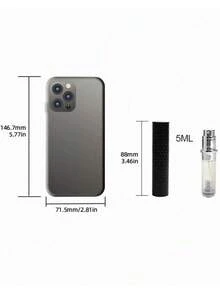 1个5毫升可填充香水喷雾器，钻石形旅行喷雾瓶，便携式精油香氛分配器 - 彩色 - 查看 3