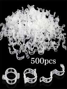 500/300/100个装耐用塑料温室植物支撑夹 - 番茄夹、塑料园艺夹、植物绑扎夹、温室夹。它们用于支撑葡萄藤、番茄藤和蔬菜的直立生长，使植物更健康。这些夹子可重复使用、经久耐用，且不会损伤植物。用途广泛、高效且经济实惠。 - 彩色 - 查看 11