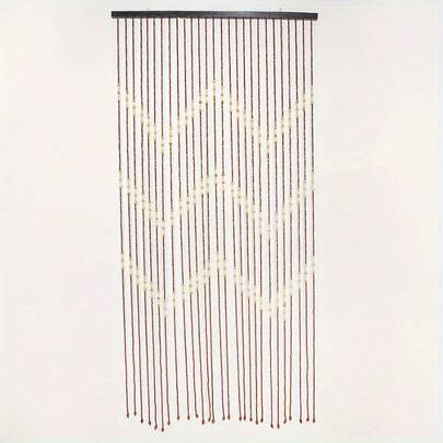 27 Beaded Wood Beaded Door Curtain Screen Room Divider Hanging Door Curtain Home Decoration