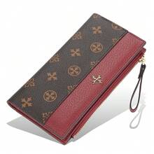 BAELLERRY New Women's Long Wallet, Printed, Multi-Card Slot, Zipper Clutch Bag - 5586-wine Red - View 11