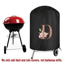 1 pieza Cubierta resistente para barbacoa, con impresión de letras en oro rosa, cubierta para parrilla de gas para cocinar al aire libre, adecuada para el hogar, caravana y accesorios de barbacoa. Protección resistente para cocinar al aire libre, utensilios de cocina y equipo de barbacoa, Día de la Mujer, artículos esenciales de viaje, recuerdos de boda, Y2k, dormitorio, accesorios de coche para mujeres, decoración de cocina, artículos del hogar - Negro - Ver 24