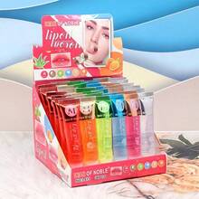 6Pcs Fruity Flavor Watery Glossy Lip Gloss Set Clear Lip Gel Hydrating Moisturizing Lip Gloss Women Lips Makeup Wholesale IMAN OF NOBLE - 多種 - 查看 5