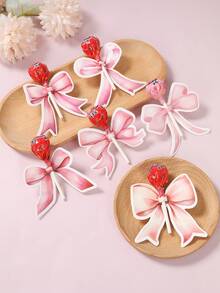 48张粉色蝴蝶结棒棒糖装饰卡，粉色生日派对装饰，纸质棒棒糖收纳卡，趣味糖果收纳卡，简易DIY糖果装饰，性别揭晓派对装饰，一周岁生日装饰，迎婴派对装饰，婚礼装饰，女宝宝生日派对装饰，蝴蝶结生日装饰 - 蝴蝶結 - 查看 7