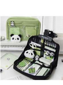 90 Degree Opening Pencil Case, 12 Compartments, Oxford Cloth Material, Stationery Storage Bag, Essential For Back To School, Suitable For School Supplies, Pencil Box, Backpack - One Size - View 6