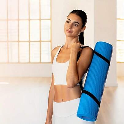 1条高强度阻力带 - 适用于引体向上、拉伸 - 兼容所有厚度的瑜伽垫 - 耐磨设计，握感舒适，简约健身配件，吸汗材质，专为普拉提练习者打造 - 不含瑜伽垫