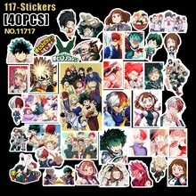 40pcs Anime Sticker Collection - My Hero, Solo Leveling, Toilet-Bound Hanako-Kun, Blue Lock, Haikyuu, HUNTER, DIY Personalized Anime Merchandise Gift For Friends Birthday, Decorative Stickers, Collectible, Valentine's Day Gift - Multicolor - View 10