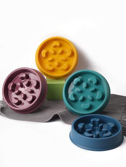 1pc Anti-Gulping Dog Bowl, Slow Feeder Pet Food Bowl For Labrador, Golden Retriever And Other Small/Medium Dogs