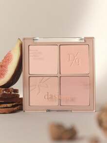 Dasique 4-Color Matte Blush Palette, Highly Pigmented Long-Lasting Luminous Blush Makeup, Fashion Cosmetic Brand For Women, Essential Christmas Gift, Bridal Wedding Makeup, Summer, Valentine's Day, Vacation - #10 Hạt dẻ câm - Xem 12