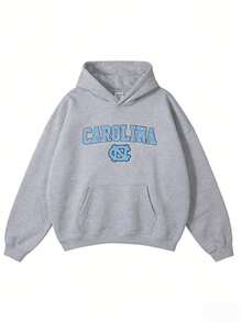 Vintage Sport Teams Collection Unisex Crewneck Black Hoodie, Graphic Team Collection Hoodie, Gift For  Fans-New Arrivals For Autumn/Winter: Unisex Relaxed-Fit Cotton-Blend Long-Sleeve Hooded Sweatshirt - 灰色6 - 查看 1