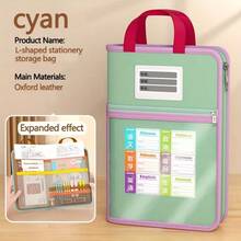 一款大容量网状收纳袋，颜色混搭，配有便携提手，适合学生和教师收纳学习用品，多功能收纳，是整理教科书和文件的理想工具。 - 四層分類手提透明加厚網紗袋 - 查看 12