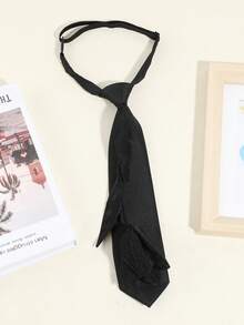 1pc Women's Handmade Floral Decor Elegant Solid Color Necktie, Suitable For Party, Gift, School, Shirt, Holiday Matching