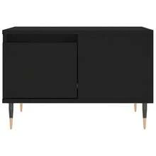 vidaXL Table basse noir 55x55x36,5 cm bois d'ingénierie - Noir - Voir 6