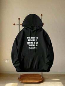 1 PcsPopular Cartoon Coatss Marvels Deadpool Pattern Printed Hoodie Fans Women's Casual Round Neck Hoodie Street Wear Harajuku Streetwear - màu đen - Xem 6