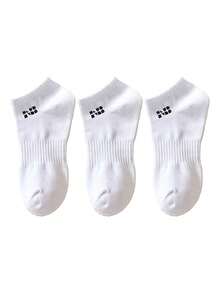 1/3/5/10/15/20 Pairs Women Breathable Moisture-Wicking Socks, Including Ankle Socks, White Socks, Black Socks, Letter Decorated Ankle Socks, Regular Women Ankle Socks, And Soft Women Ankle Socks - Multicolor - View 15