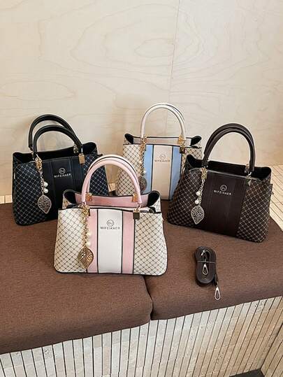 1 st modeväska för medelålders mamma, damtoalettväska, stor kapacitet, ny stil, mångsidig, axel- och crossbody-väska