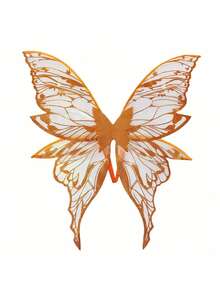 1pc Metallic Gold Butterfly Fairy Wings, Suitable For Various Festivals, Bars, Parties, Cosplay, Music Festivals - Multicolor - View 6