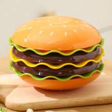 1 Set Hamburger Bowl Shaped Plate & Condiment Dish, Multi-Functional Creative Tableware, Cute Gift For Women - Multicolor - View 7