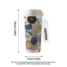 1pc, 530ML Cup , There Are Many Different Styles To Choose From Stylish And Personalized, It Has A Rope Handle For Portability, Suitable For Home, Office, And Daily Travel. Portable Can Hold Both Hot And Cold Beverages. - Multicolor - View 6